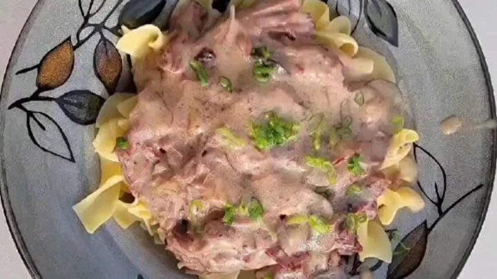 smoked beef stroganoff